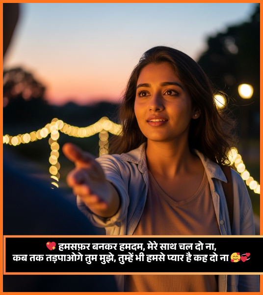2 Line Propose Shayari in Hindi