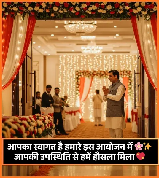 Chief Guest Welcome Shayari in Hindi