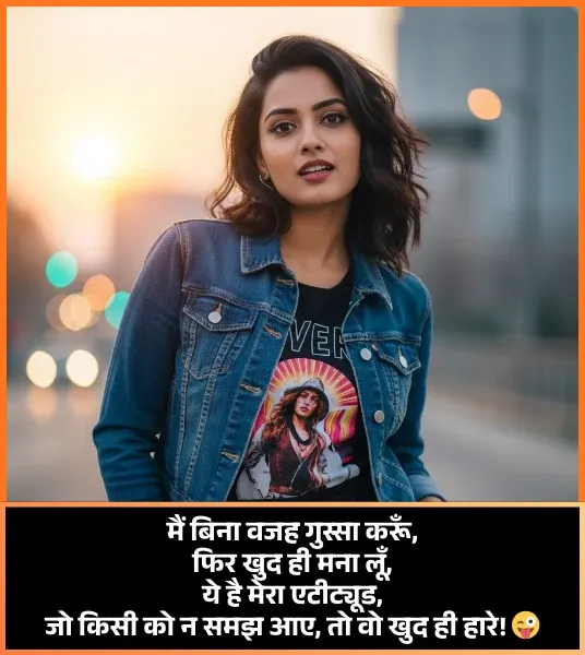 Funny Gussa Female Attitude Shayari