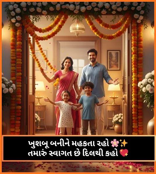 Welcome Shayari in Gujarati